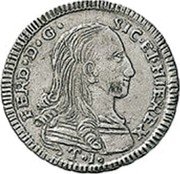 Italy Tari Ferdinand IV von Bourbon 1796 Nd-OV KM# 232 FERD D G SIC ET HIE REX T 1 coin obverse Italy Tari Ferdinand IV von Bourbon 1796 Nd-OV KM# 232 FERD D G SIC ET HIE REX T 1 coin obverse