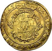Italy Zecchino Hannibal Alfonso Emanuele 1704 KM# 1 COMES AB ORTENBV RG. 17 04 coin reverse Italy Zecchino Hannibal Alfonso Emanuele 1704 KM# 1 COMES AB ORTENBV RG. 17 04 coin reverse