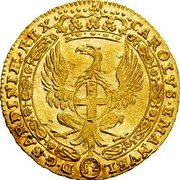 Italy Zecchino Carlo Emanuele III 1743 KM# 38 CAROLVS EMANVEL D G SARDINIÆ REX coin obverse Italy Zecchino Carlo Emanuele III 1743 KM# 38 CAROLVS EMANVEL D G SARDINIÆ REX coin obverse