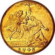 Italy Zecchino Carlo Emanuele III 1746 KM# 41 1746 coin reverse Italy Zecchino Carlo Emanuele III 1746 KM# 41 1746 coin reverse