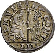 Italy 1/16 Scudo Francesco Contarini ND ID KM# 119 S M V FRANC CONT I D coin obverse Italy 1/16 Scudo Francesco Contarini ND ID KM# 119 S M V FRANC CONT I D coin obverse