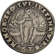 Italy 62 Soldi Francesco Contarini ND KM# 122 62 MEMOR ERO TVI IVSTINA VIR coin reverse Italy 62 Soldi Francesco Contarini ND KM# 122 62 MEMOR ERO TVI IVSTINA VIR coin reverse
