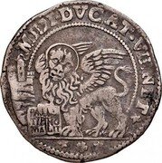 Italy 1/2 Ducato Marcantonio Giustinian ND AD KM# 379 MEDI DVCAT VENET coin reverse Italy 1/2 Ducato Marcantonio Giustinian ND AD KM# 379 MEDI DVCAT VENET coin reverse