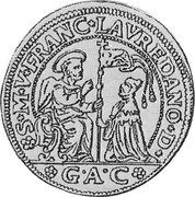 Italy 1/2 Ducato Francesco Loredan ND GAC KM# 608 S M V FRANC LAVREDANO D GAC coin obverse Italy 1/2 Ducato Francesco Loredan ND GAC KM# 608 S M V FRANC LAVREDANO D GAC coin obverse