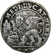 Italy 1/2 Ducato Domenico Contarini ND ZQ KM# 320 MEDI DVCAT VENET coin reverse Italy 1/2 Ducato Domenico Contarini ND ZQ KM# 320 MEDI DVCAT VENET coin reverse