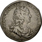 Italy 1/2 Francescone (5 Paoli) Francesco III 1739 C# 6 FRANC III D G LOTH BAR ET M ETR D REX HIER coin obverse Italy 1/2 Francescone (5 Paoli) Francesco III 1739 C# 6 FRANC III D G LOTH BAR ET M ETR D REX HIER coin obverse