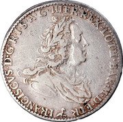 Italy 1/2 Francescone (5 Paoli) Francesco III 1746 C# 7 FRANCISCVS D G R I S A G HIER REX LOTH BAR M D ETR coin obverse Italy 1/2 Francescone (5 Paoli) Francesco III 1746 C# 7 FRANCISCVS D G R I S A G HIER REX LOTH BAR M D ETR coin obverse
