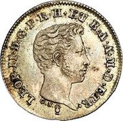 Italy 1/2 Paolo Leopoldo II 1839 C# 68 LEOP II D G P R H ET B A A M D ETR G N coin obverse Italy 1/2 Paolo Leopoldo II 1839 C# 68 LEOP II D G P R H ET B A A M D ETR G N coin obverse