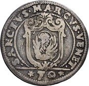 Italy 70 Soldi Bertucci Valier 1656 FC KM# 269 70 SANCTVS MARCVS VENET coin reverse Italy 70 Soldi Bertucci Valier 1656 FC KM# 269 70 SANCTVS MARCVS VENET coin reverse