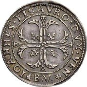 Italy 70 Soldi Giovanni Pesaro 1658 KM# 288 IOANNES PISAVRO DVX VEN coin obverse Italy 70 Soldi Giovanni Pesaro 1658 KM# 288 IOANNES PISAVRO DVX VEN coin obverse