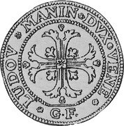 Italy 1/2 Scudo (70 Soldi; 3 Lire) Foliated Cross. Lodovico Manin 1789 GF KM# 745 LUDOV MANIN DVX VENE GF coin obverse