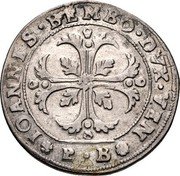 Italy 1/2 Scudo (70 Soldi; 3 Lire) Giovanni Bembo ND PB KM# 69 IOANNES BEMBO DVX VEN P B coin obverse Italy 1/2 Scudo (70 Soldi; 3 Lire) Giovanni Bembo ND PB KM# 69 IOANNES BEMBO DVX VEN P B coin obverse