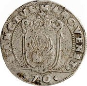Italy 1/2 Scudo (70 Soldi; 3 Lire) Foliated Cross. Francesco Contarini ND ZD KM# 123 SANCTVS MARC VENET 70 coin reverse Italy 1/2 Scudo (70 Soldi; 3 Lire) Foliated Cross. Francesco Contarini ND ZD KM# 123 SANCTVS MARC VENET 70 coin reverse