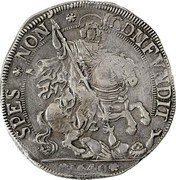 Italy 1/2 Scudo Filippo Spinola 1639 KM# 39 SPES NON CONFVNDIT 1640 coin reverse Italy 1/2 Scudo Filippo Spinola 1639 KM# 39 SPES NON CONFVNDIT 1640 coin reverse