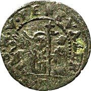 Italy 1/2 Soldo (Bezzo; 6 Bagattini) Christ Holding Book ND KM# 257 S M V BERT VALER 6 coin obverse Italy 1/2 Soldo (Bezzo; 6 Bagattini) Christ Holding Book ND KM# 257 S M V BERT VALER 6 coin obverse