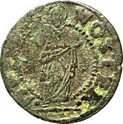 Italy 1/2 Soldo (Bezzo; 6 Bagattini) Christ Holding Book ND KM# 257 DEFENS NOSTER coin reverse Italy 1/2 Soldo (Bezzo; 6 Bagattini) Christ Holding Book ND KM# 257 DEFENS NOSTER coin reverse
