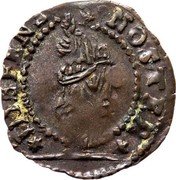 Italy 1/2 Soldo (Bezzo; 6 Bagattini) Alvise Contarini ND KM# 347 DEFENS NOS coin reverse Italy 1/2 Soldo (Bezzo; 6 Bagattini) Alvise Contarini ND KM# 347 DEFENS NOS coin reverse