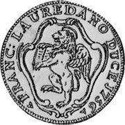 Italy 1/2 Tallero (Mezzo Tallero) Francesco Loredan 1756 KM# 624 FRANC LAUREDANO DUCE 1756 coin obverse Italy 1/2 Tallero (Mezzo Tallero) Francesco Loredan 1756 KM# 624 FRANC LAUREDANO DUCE 1756 coin obverse