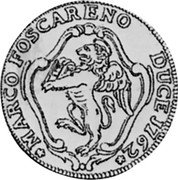 Italy 1/2 Tallero (Mezzo Tallero) Marco Foscarini 1762 KM# 638 MARCO FOSCARENO DUCE 1726 coin obverse Italy 1/2 Tallero (Mezzo Tallero) Marco Foscarini 1762 KM# 638 MARCO FOSCARENO DUCE 1726 coin obverse