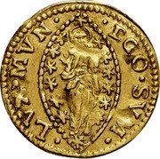 Italy 1/2 Zecchino Christ in Beaded Ellipse. Alvise Mocenigo II ND KM# 459 EGO SVM LVX MVN coin reverse Italy 1/2 Zecchino Christ in Beaded Ellipse. Alvise Mocenigo II ND KM# 459 EGO SVM LVX MVN coin reverse