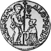 Italy 1/2 Zecchino Alvise Pisani ND KM# 561 ALOY PIS S M VENET coin obverse Italy 1/2 Zecchino Alvise Pisani ND KM# 561 ALOY PIS S M VENET coin obverse