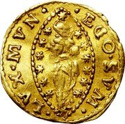Italy 1/2 Zecchino Pietro Grimani ND KM# 586 EGO SVM LVX MVN coin reverse Italy 1/2 Zecchino Pietro Grimani ND KM# 586 EGO SVM LVX MVN coin reverse
