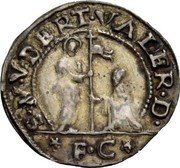Italy 1/32 Scudo (5 Soldi) St. Justina. Bertucci Valier 1656 FC KM# 260 S M V BERT VALER D coin obverse Italy 1/32 Scudo (5 Soldi) St. Justina. Bertucci Valier 1656 FC KM# 260 S M V BERT VALER D coin obverse