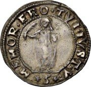 Italy 1/32 Scudo (5 Soldi) St. Justina. Bertucci Valier 1656 FC KM# 260 MEMOR ERO TVI IVST V 5 coin reverse Italy 1/32 Scudo (5 Soldi) St. Justina. Bertucci Valier 1656 FC KM# 260 MEMOR ERO TVI IVST V 5 coin reverse
