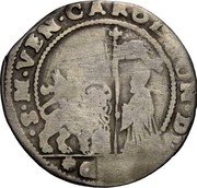 Italy 31 Soldi Carlo Contarini 1655 GBZ KM# 230 GBZ S M V CAROL CONT DVX coin obverse