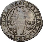 Italy 31 Soldi Carlo Contarini 1655 GBZ KM# 230 MEMOR ERO TVI IVSTINA V coin reverse