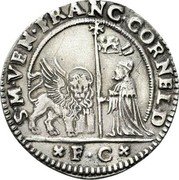 Italy 31 Soldi Francesco Corner 1656 FC KM# 245 FC S M VEN FRANC CORNELD coin obverse Italy 31 Soldi Francesco Corner 1656 FC KM# 245 FC S M VEN FRANC CORNELD coin obverse