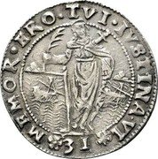 Italy 31 Soldi Francesco Corner 1656 FC KM# 245 MEMOR ERO TVI IVSTINA VI 31 coin reverse Italy 31 Soldi Francesco Corner 1656 FC KM# 245 MEMOR ERO TVI IVSTINA VI 31 coin reverse