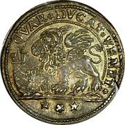 Italy 1/4 Ducato (Alvise Mocenigo IV) KM# 657 QVAR DVCAT VENET coin reverse Italy 1/4 Ducato (Alvise Mocenigo IV) KM# 657 QVAR DVCAT VENET coin reverse