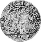 Italy 1/4 Ducato Lion of St. Mark. Paolo Reiner ND AC KM# 700 S M V PAVL RAINER(IVS) D coin obverse Italy 1/4 Ducato Lion of St. Mark. Paolo Reiner ND AC KM# 700 S M V PAVL RAINER(IVS) D coin obverse
