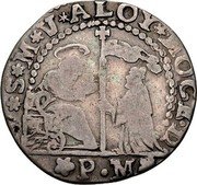 Italy 1/4 Ducato Alvise Mocenigo II ND PM KM# 447 S M V ALOY MOCE D P M coin obverse Italy 1/4 Ducato Alvise Mocenigo II ND PM KM# 447 S M V ALOY MOCE D P M coin obverse