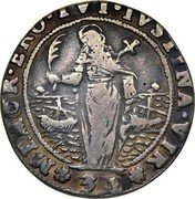 Italy 1/4 Ducatone (31 Soldi) St. Justina. Domenico Contarini ND GD KM# 303 MEMOR ERO TVI IVSTINA V(I)(R) 31 coin reverse Italy 1/4 Ducatone (31 Soldi) St. Justina. Domenico Contarini ND GD KM# 303 MEMOR ERO TVI IVSTINA V(I)(R) 31 coin reverse