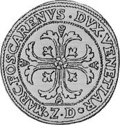 Italy 1/4 Scudo (35 Soldi) Marco Foscarini 1762 ZD KM# 636 MARC FOSCARENVS DVX VENETIAR Z D coin obverse