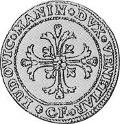 Italy 1/4 Scudo (35 Soldi) Foliated Cross. Lodovico Manin 1789 GF KM# 741 LUDOVIC MANIN DVX VENETIAR coin obverse