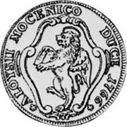 Italy 1/4 Tallero Alvise Mocenigo IV 1766 KM# 687 ALOYSII MOCENICO DUCE 1766 coin obverse Italy 1/4 Tallero Alvise Mocenigo IV 1766 KM# 687 ALOYSII MOCENICO DUCE 1766 coin obverse