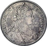 Italy 1/4 Tallero Allegorical Female Bust of Republic 1781 KM# 728 RESPUBLICA VENETA coin reverse Italy 1/4 Tallero Allegorical Female Bust of Republic 1781 KM# 728 RESPUBLICA VENETA coin reverse
