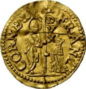 Italy 1/4 Zecchino 1656 KM# 252 Venice/ Republic Trade Coinage CORNEL PRAN coin obverse Italy 1/4 Zecchino 1656 KM# 252 Venice/ Republic Trade Coinage CORNEL PRAN coin obverse