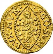 Italy 1/4 Zecchino Christ in Beaded Ellipse. Alvise Mocenigo II ND KM# 458 EGO SVM LVX MVN coin reverse Italy 1/4 Zecchino Christ in Beaded Ellipse. Alvise Mocenigo II ND KM# 458 EGO SVM LVX MVN coin reverse