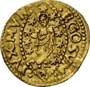 Italy 1/4 Zecchino Christ in Beaded Ellipse. Bertucci Valier ND KM# 273 EGO SVM LVX MVN coin reverse Italy 1/4 Zecchino Christ in Beaded Ellipse. Bertucci Valier ND KM# 273 EGO SVM LVX MVN coin reverse