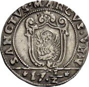 Italy 17 1/2 Soldi Carlo Contarini 1655 GBZ KM# 229 17 1/2 SANCTVS MARCVS VEN coin reverse