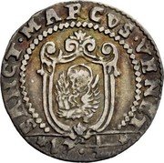 Italy 1/8 Scudo (17-1/2 Soldi) Marcantonio Giustinian 1684 DT KM# 375 17 1/2 SANCT MARCVS VENET coin reverse Italy 1/8 Scudo (17-1/2 Soldi) Marcantonio Giustinian 1684 DT KM# 375 17 1/2 SANCT MARCVS VENET coin reverse