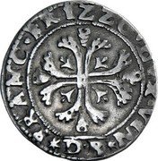 Italy 1/8 Scudo (17-1/2 Soldi) Foliated Cross. Francesco Erizzo ND DB KM# 189 FRANC ERIZZO DVX VEN coin obverse