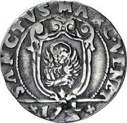Italy 1/8 Scudo (17-1/2 Soldi) Foliated Cross. Francesco Erizzo ND DB KM# 189 SANCTVS MARC VENET 17 1/2 coin reverse