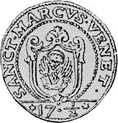 Italy 1/8 Scudo (17-1/2 Soldi) Francesco Loredan ND GAC KM# 604 SANCT MARCVS VENET 17 1/2 coin reverse Italy 1/8 Scudo (17-1/2 Soldi) Francesco Loredan ND GAC KM# 604 SANCT MARCVS VENET 17 1/2 coin reverse