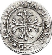 Italy 1/8 Scudo (17-1/2 Soldi) Foliated Cross. Alvise Contarini ND GZ KM# 351 ALOYSIVS CONTA(R) DVX VE(N) coin obverse Italy 1/8 Scudo (17-1/2 Soldi) Foliated Cross. Alvise Contarini ND GZ KM# 351 ALOYSIVS CONTA(R) DVX VE(N) coin obverse
