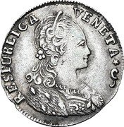 Italy 1/8 Tallero Allegorical Female Bust of Republic 1796 KM# 768 RESPUBLICA VENETA coin reverse Italy 1/8 Tallero Allegorical Female Bust of Republic 1796 KM# 768 RESPUBLICA VENETA coin reverse